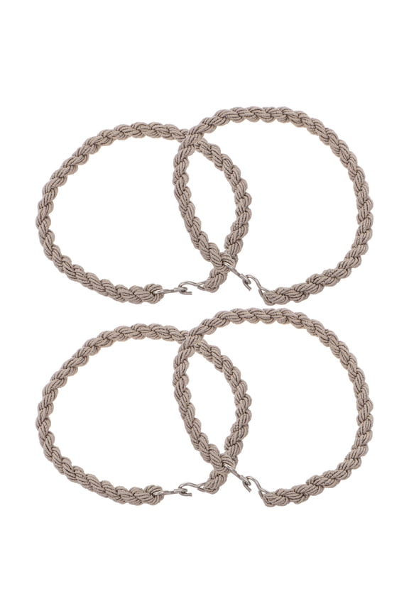 4Pcs Military Blousing Garters for Outdoor Camping and Cycling Khaki Elastic Boot Straps