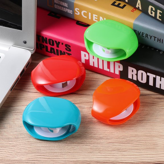 LULULION 4Pcs Red Automatic Cord Organizer Retractable Earphone Cable Winder Durable Pc ABS Material