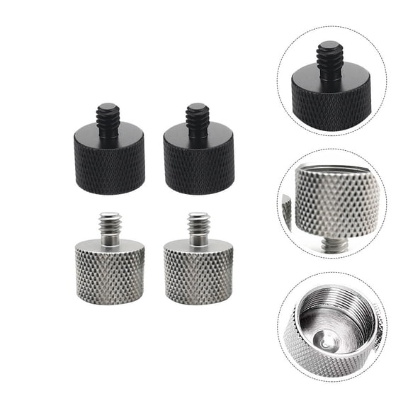 LULULION 4Pcs Thread Adapter for Mic and Camera Accessories Compatible with Tripod Monopod