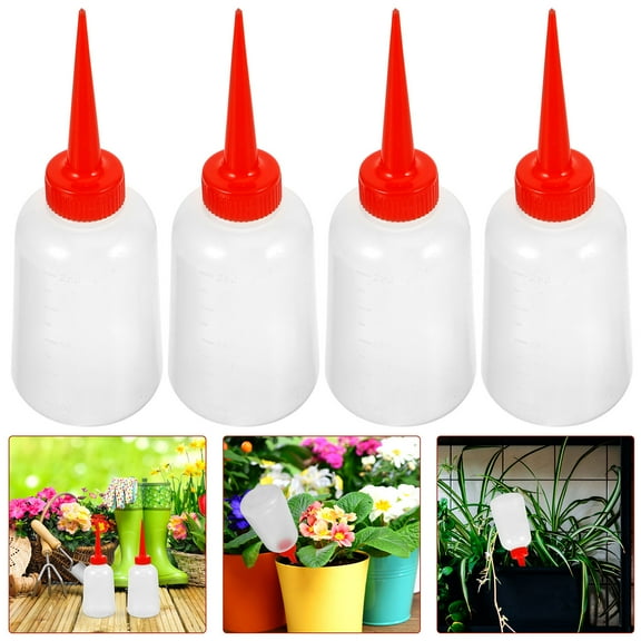 LULULION 4Pcs Self Watering Spikes Adjustable Automatic Irrigation System for Plants