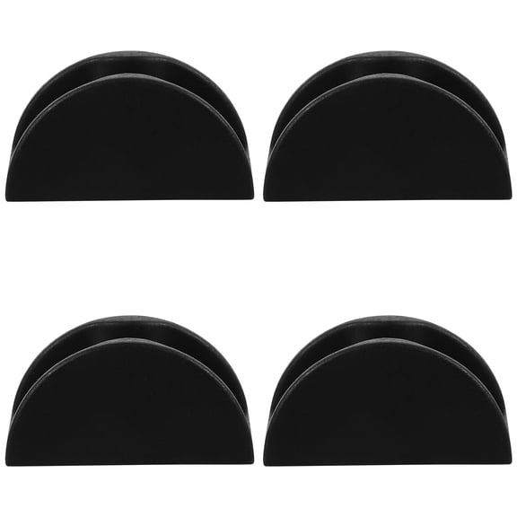 LULULION 4pcs Bypass Door Guide Black PP Guide for Rolling Doors to Prevent Swinging