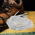 thumbnail image 1 of LULULION Round Waxed Boot Laces White Cotton Easy to Thread for Tying, 1 of 7