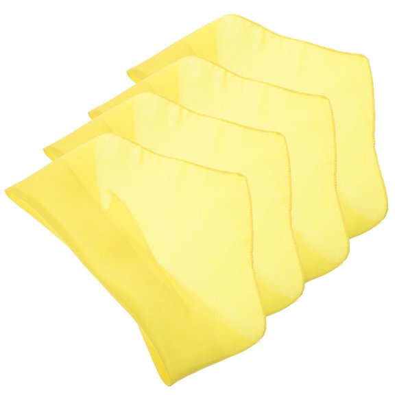 LULULION dog polyester bandana large dog costume Yellow 4Pcs