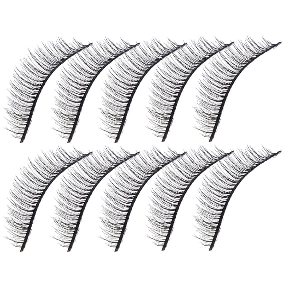 LULULION 5Pairs Comfortable Black False Eyelash Extensions Natural Length for Stylish Makeup