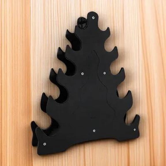 LULULION Floor Bracket for Dumbbell Black 5 Tier Storage and Display Rack