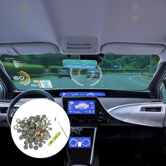 LULULION 50Sets Auto Headliner Repair Pins Grey for Car Roof Lining Replacement