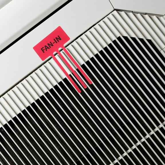 LULULION Air Vent Indicator Label Vent Indicator Stickers Red 50Pcs