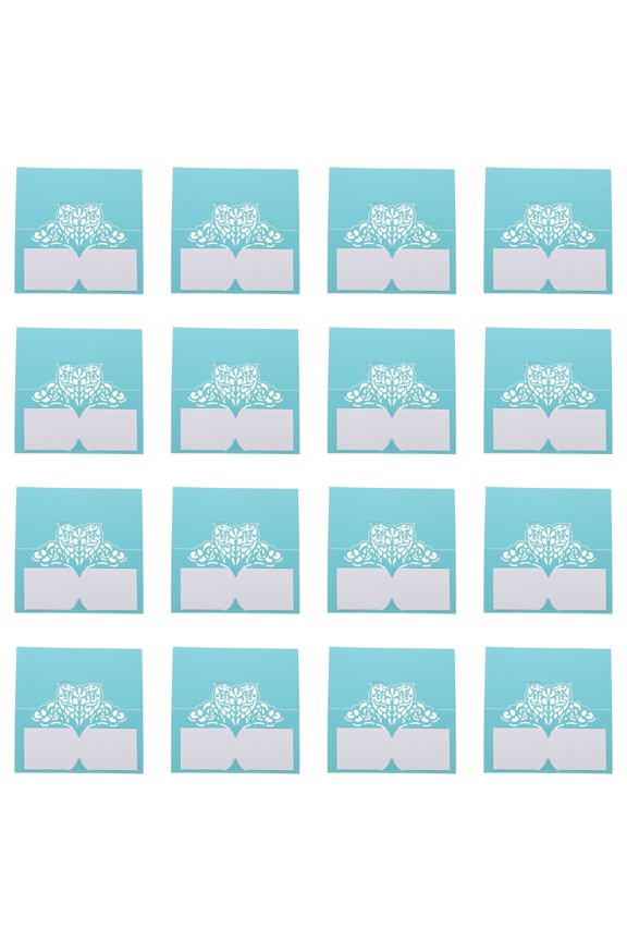 50pcs Name Sign for Wedding Iridescent Paper Table Setting Decor for Women