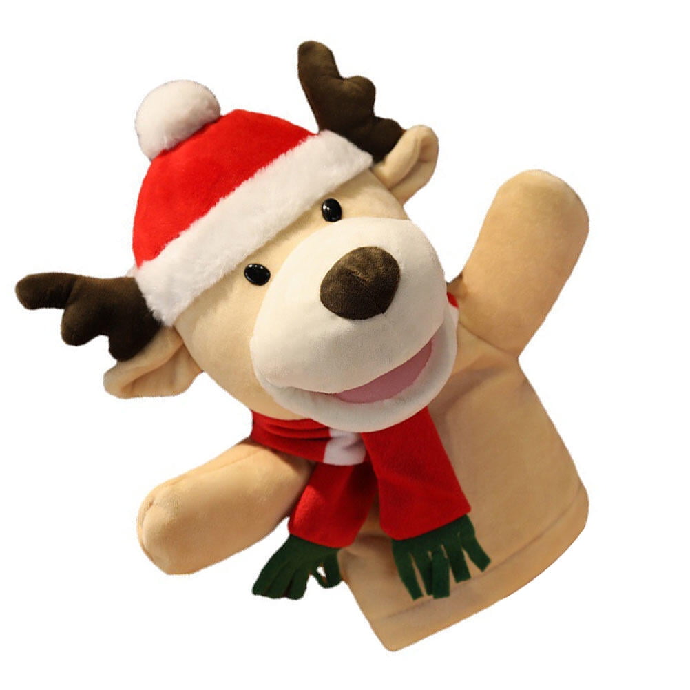 LULULION 6Pcs Deer Finger Puppet Toy Assorted Color Mini Stuffed Hand ...