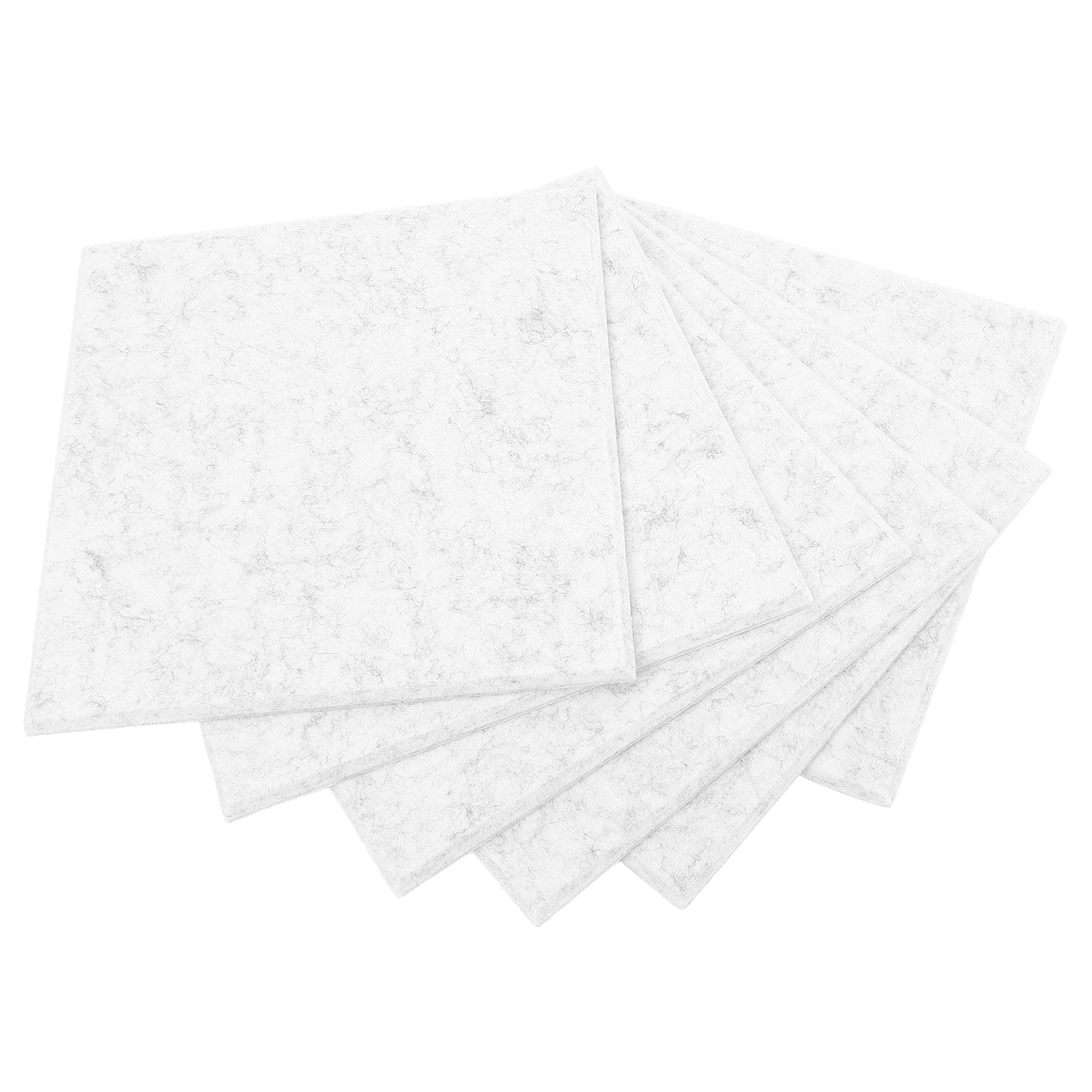 LULULION 6Pcs Grey Felt Bulletin Boards for Wall Sound Insulation Photo Display and Message Pin Boards
