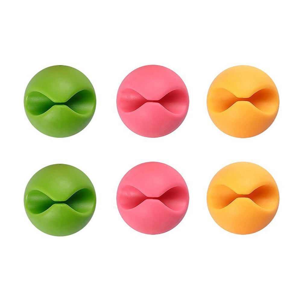 LULULION 6Pcs Cord Management Silicone Cable Clips Wire Organizer for ...