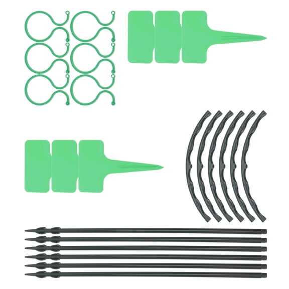 LULULION 6 Sets Flower Pot Trellis Plastic Green for Plants Accessories and Support