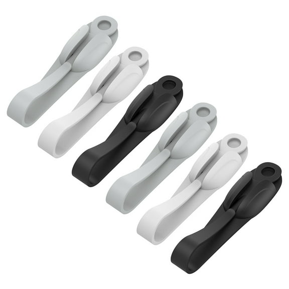 LULULION 6Pcs Cord Keeper Cable Organizer Clips with Strong Adhesive for Home Use Assorted Colors