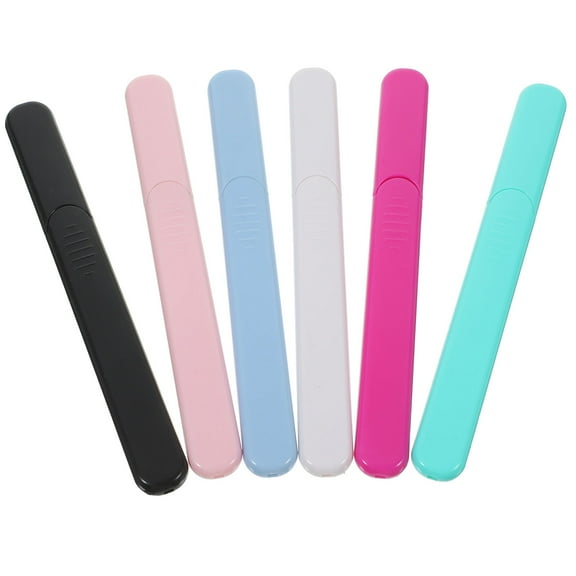 LULULION Portable Nail Glass Nail Buffer Multi 6Pcs