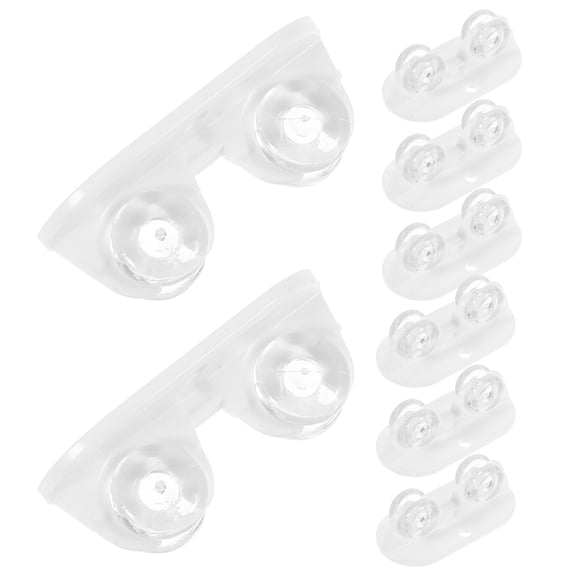 LULULION 8Pcs Home Use Self Adhesive Wheel Caster White for Moving Storage Boxes