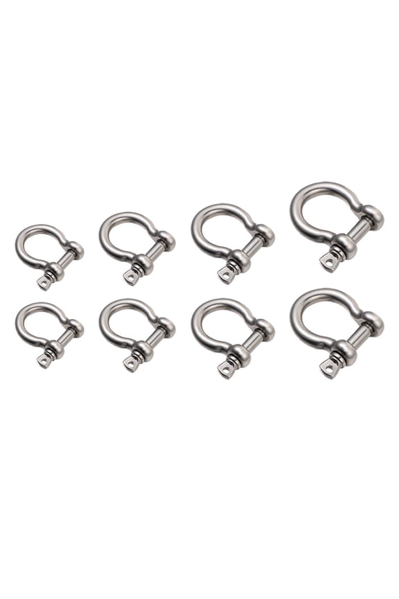 8Pcs Easy Operate Steel Shackles for Vehicle Recovery and Winch Towing