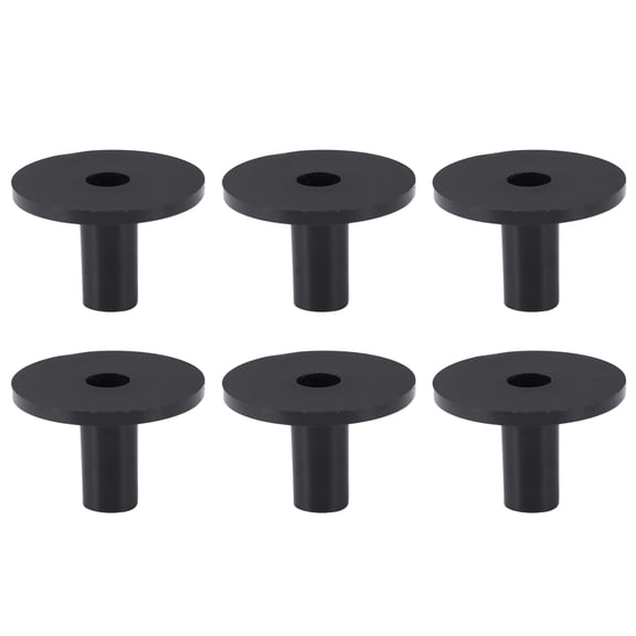 LULULION 8Pcs Drum Cymbal Sleeve Black Plastic Cushion Durable Stand Pipe for Percussion Use