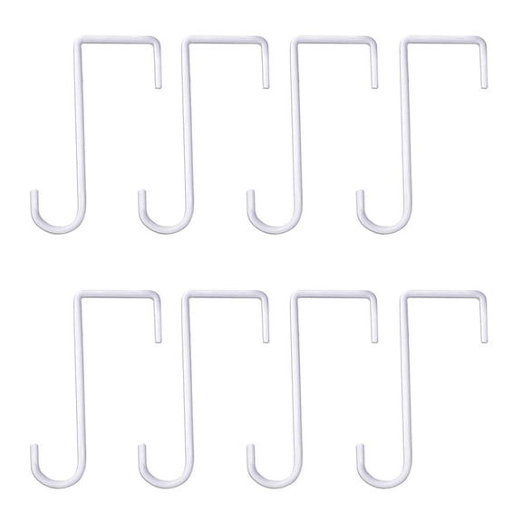 LULULION 8pcs Flower Pot Hangers for Outside White Iron Practical for Bedroom