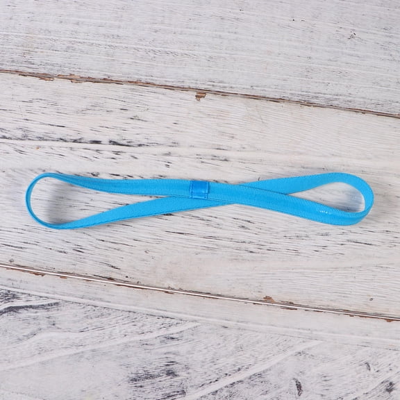 LULULION 9Pcs Sports Elastic Band Blue Cloth Non-slip Sweat Protection for Running Yoga for Fan Gear