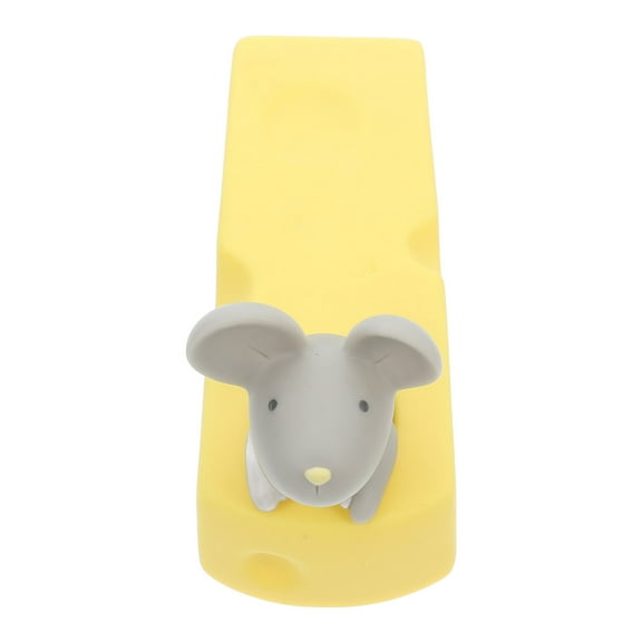 LULULION Animal Doorstop Door Stopper Grey PVC for Daily Use 1Pack
