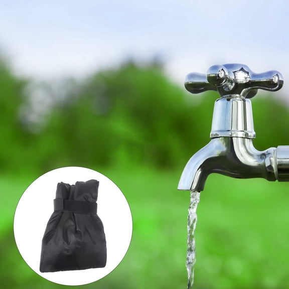 LULULION Winter Faucet Cover with Insulated Oxford Cloth and Strap Design for Outdoor Use