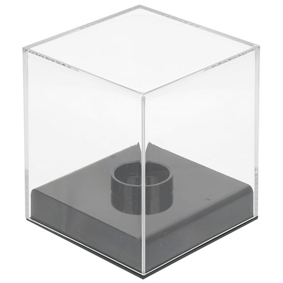 LULULION Transparent Baseball Display Box Acrylic Material with Stable Holder for Collectibles Storage