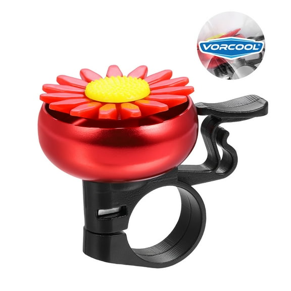 LULULION Red Cycling Bell for Bike Handlebar Compatible with Folding Cruiser Bikes