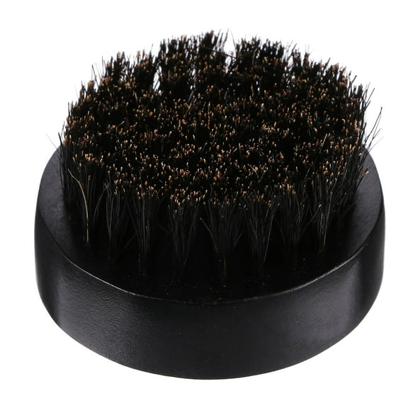 LULULION Black Beard Brush with Synthetic Bristles for Smoothing Hair Compact Size Lightweight Durable Practical