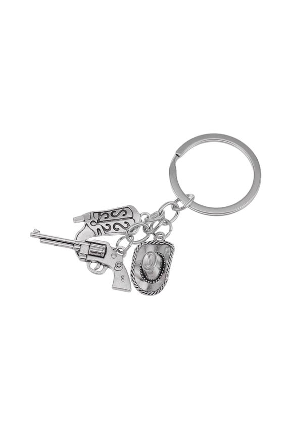 Cowboy Boot Accessories Alloy Western Keychain Pendant for Outdoor Adventure 1Pack
