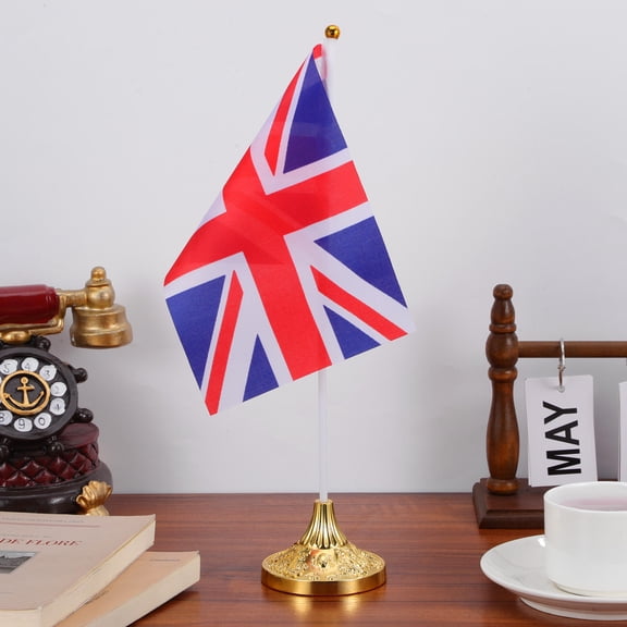 LULULION 100Pcs Portable Hand Waving Flags Union Jack Uk Festival Supplies