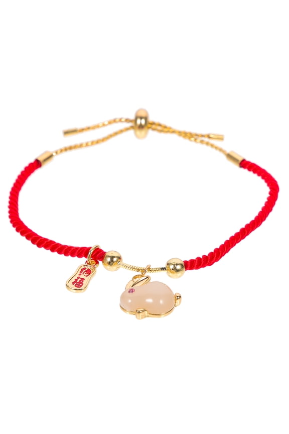 Bunny Bracelets for Women Traditional Chinese Design Rabbit Bracelet 1Pack
