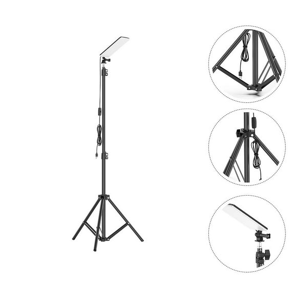 LULULION Black LED Camping Lantern with Adjustable Tripod Portable Outdoor Work Light