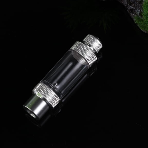 LULULION Plated Silver Co2 Bubble Counter for Aquarium Plants Single Head Diffuser with Check Valve Regulator