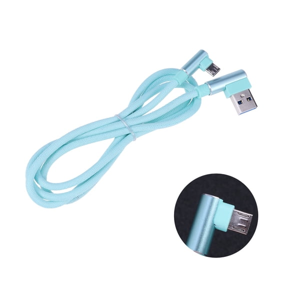 LULULION Sky Blue Portable USB Cable for Fast Charging and Data with Flexible Tpe Material
