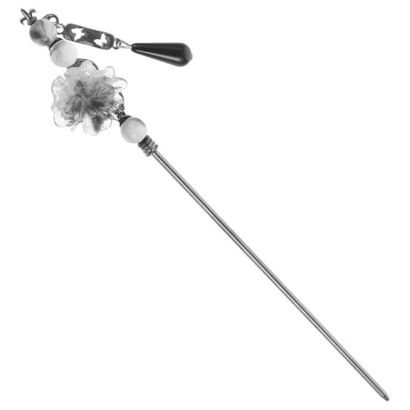 LULULION Women Hair Stick Zinc Alloy Silver 1Set