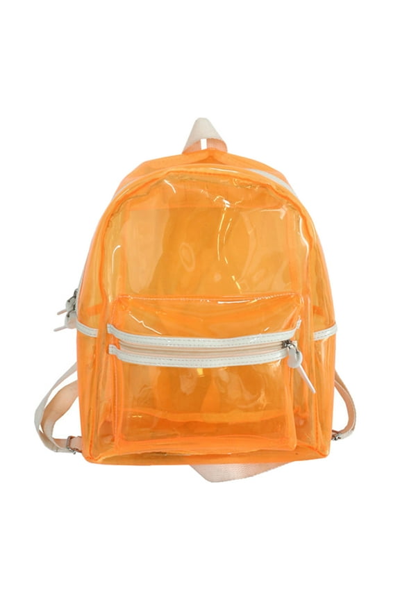 Clear Bookbag PVC 1Set Jelly Style Storage Daily Use Travel Women