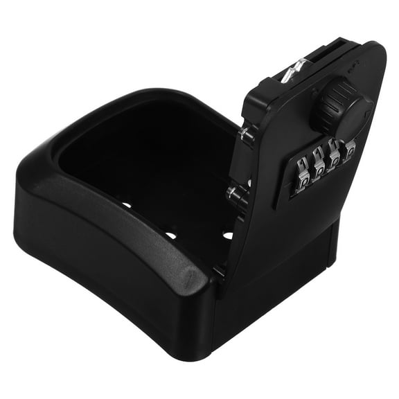 LULULION Combination Key Safes Box Key Lock Box ABS Black for Property Managers Homeowners 1Pack