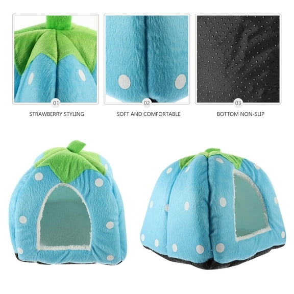 LULULION small pet hideout house Rabbit Tent Premium Fabric Cover Pet Bed Decorative Hideout 1Pack