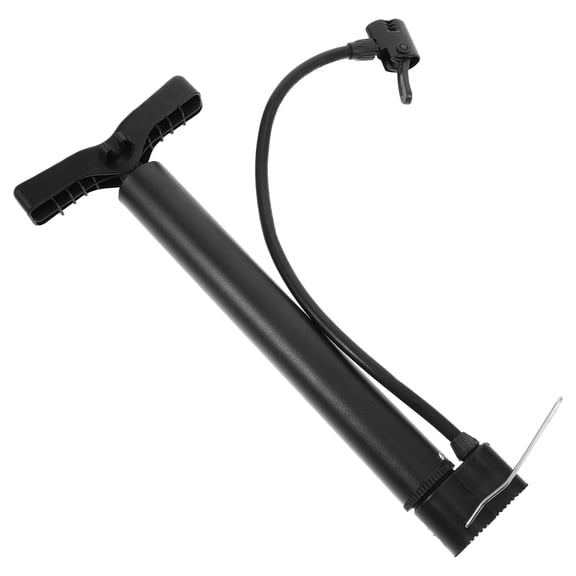 LULULION Multi Use Black Bike Tire Pump Inflator with Gas Needle for Balls and Boats