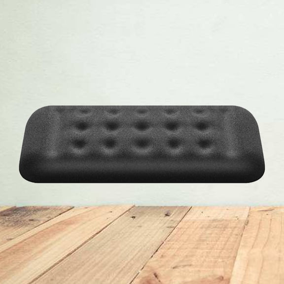 LULULION Black Memory Wrist Rest with Non Slip Rubber Bottom for Computer Keyboard