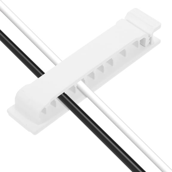 LULULION Cord Holder for Desk Tension Control 4Pcs White Plastic Simple Design