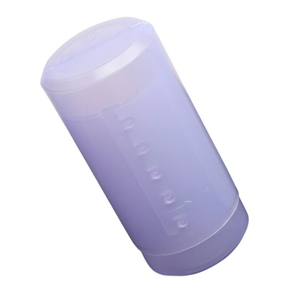 LULULION 1Pc Lavender PVC Makeup Brush Storage Bucket Organizer with Cover for Travel and Desktop Use