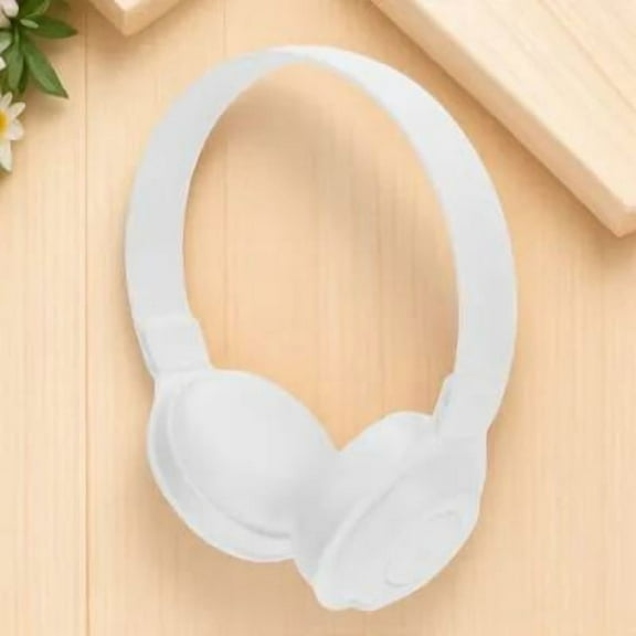 LULULION Cosplay Headphones Prop Fake Headset White PP 1Set Back to School