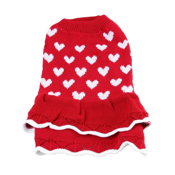 LULULION Dog Clothing Red Acrylic Fibers 1Set