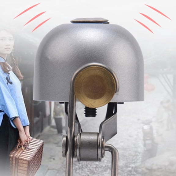 LULULION Silver Metal Bike Bell Ding Bell for Road and Handlebar