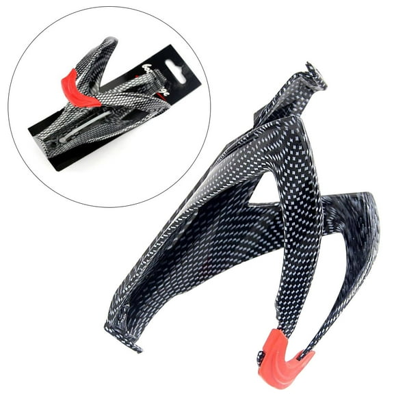 LULULION Red Bike Bottle Holder Carbon Fiber Plastic Non Deformation Lightweight Design