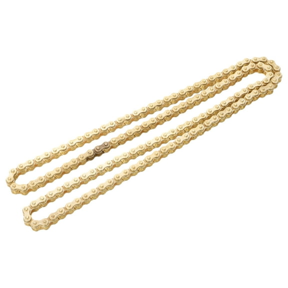 LULULION Heavy Duty Golden Motorcycle Chain 138 Links for Small Motorbike Replacement