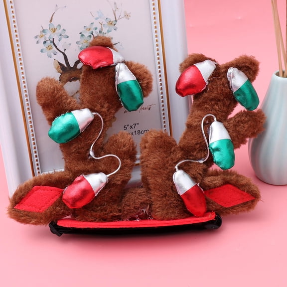 LULULION Dog Headwear Pet Hair Hoop Antlers for Outdoor Walks and Holiday Parties