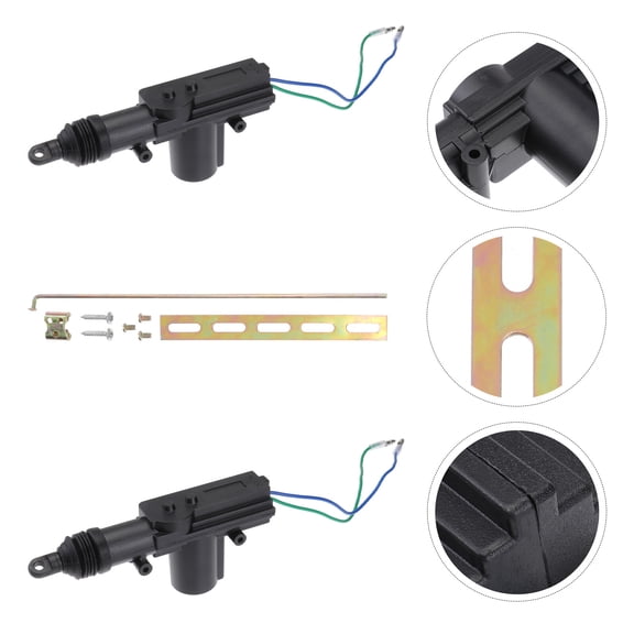 LULULION Universal Car Door Lock Actuator Motor Black Waterproof High Torque Durable