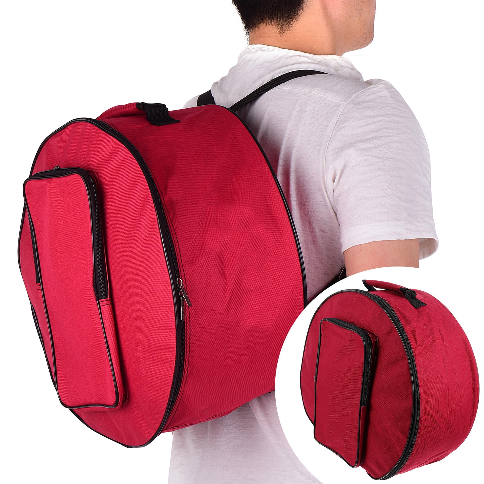 15x7 Inch Snare Drum Case - Waterproof Oxford Cloth Bag With Shoulder Strap & Side Pockets